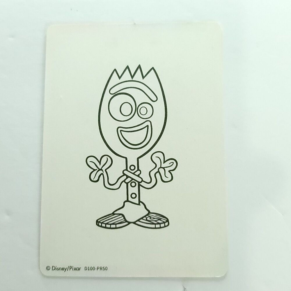Forky 2023 Card Fun 1/1 Disney 100 Carnival  Paper Sketch Card D100-PR50